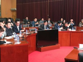 2017年10月30日蒙古国外交部部长同阿拉坦布拉格自由区主任管委会和企业进行了讨论。