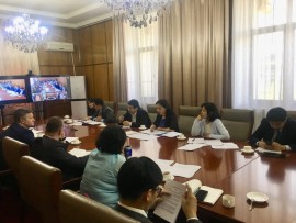 The video meeting about “Mongolian, Russian and Chinese economic Corridor project” was held  
